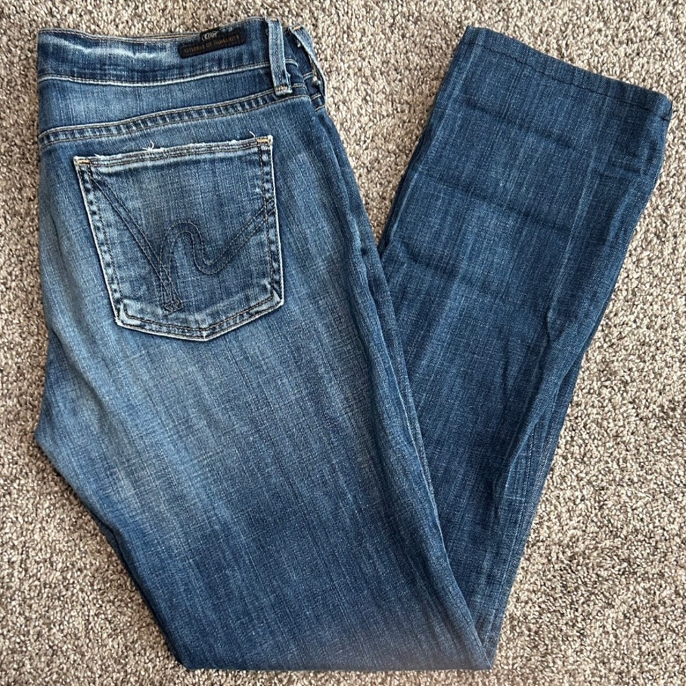 Citizens of Humanity by Jerome Dahan Size 28 Dark Blue Low Rise Straight Jeans